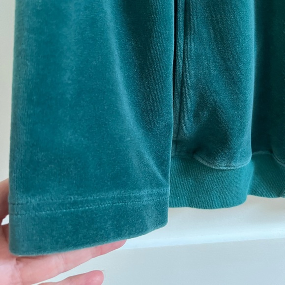 Bechamel Teal Velour Zipper Jacket L - Picture 5 of 16